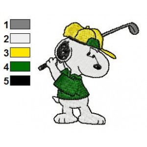 Snoopy 16 Embroidery Design